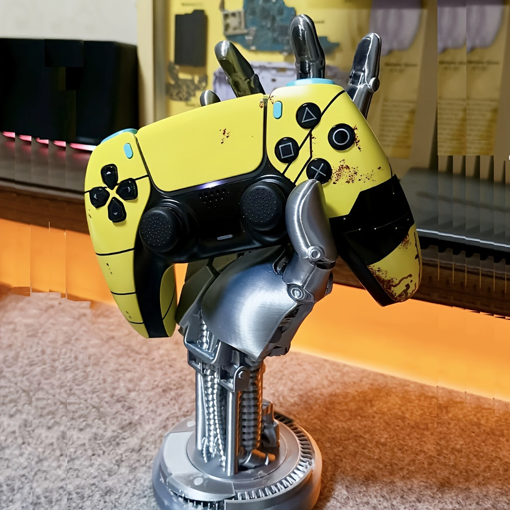 Cyberpunk-Inspired 3D Printed Game Controller Stand – Fits Xbox, PS4, PS5 & More | Bold Colors | Gift-Ready Design