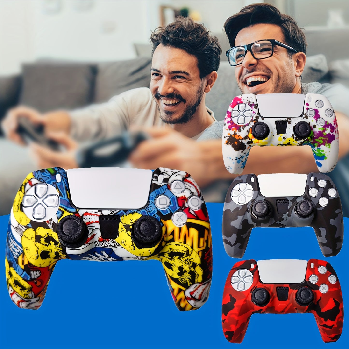High-Performance Silicone Grip Case for PS5 DualSense – Non-Slip, Sweat-Resistant Precision