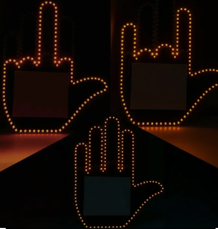 Gesture-Controlled Car LED Light